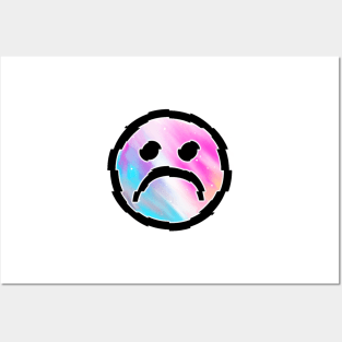 Unhappy emoji Posters and Art